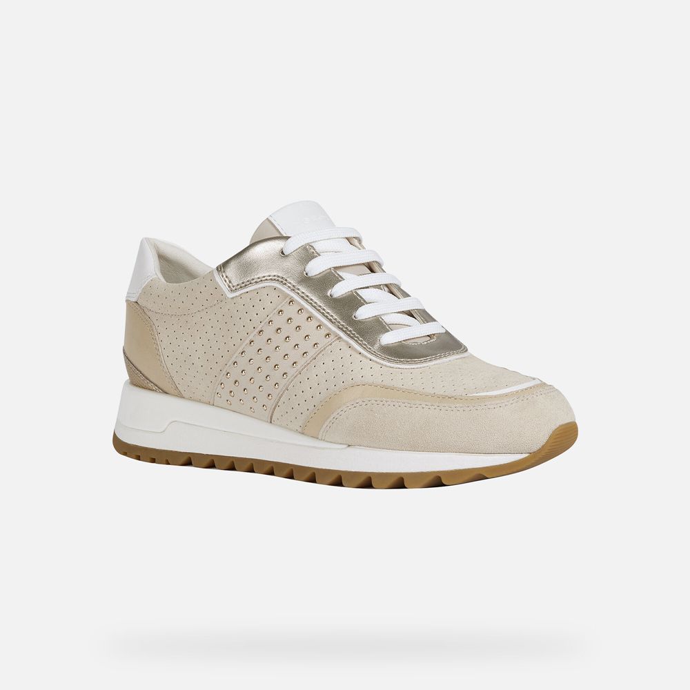 Geox Sneakers Beige Tabelya - Geox Womens Shoes - HKCIVD517